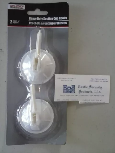 2 Suction Cup Hooks Heavy Duty Free Usa S&H !!!