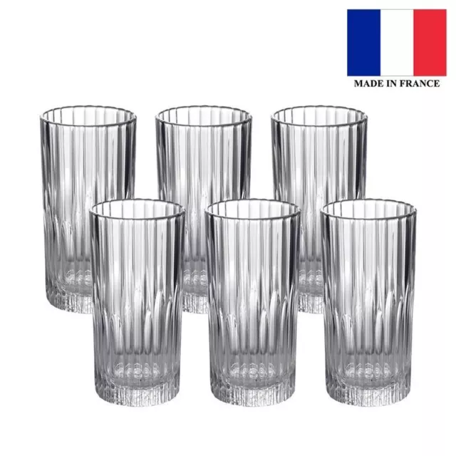 Duralex - Manhattan Tempered Glass Highball Tumbler 305ml Set of 6 (Made in Fran