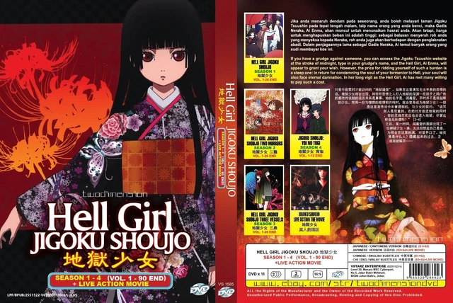 ANIME HELL GIRL Jigoku Shoujo Sea 1-4 Vol.1-90 End +Live Action