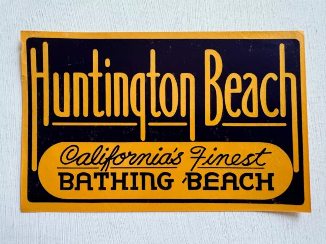 VINTAGE &HUNTINGTON BEACH California's Finest Bathing Beach