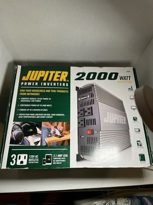 Jupiter 2000 Watt Continuous / 4000 Watt Peak Modified Power Inverter 63429 NEW