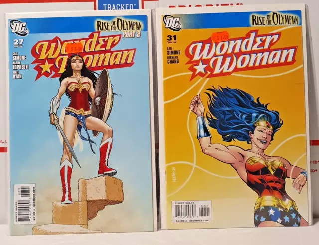 DC Comics Rise of the Olympian Lot of 4: Wonder Woman#27, #31, #32 & #33.