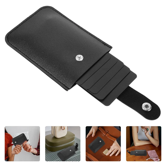 QZH Portafoglio Piccolo da Donna Portafoglio Mini Porta Carte di Credito da Donna con Finestra ID e Porta Carte di Credito Portafogli 5 Colori (B,11x2x9cm