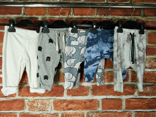 Baby Boy Bundle Age 3-6 Months M&S Next Gap Trousers Joggers Set X5 Infant 68Cm