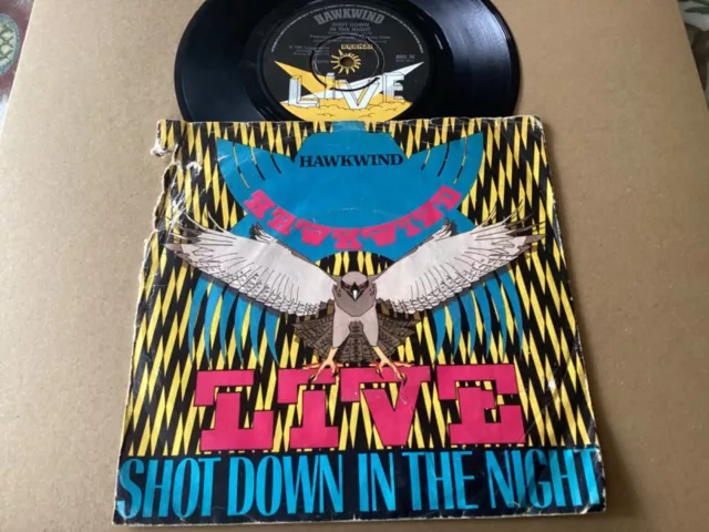 Hawkwind - Shot Down In The Night Live ! Urban Guerilla 1980 Uk Bronze