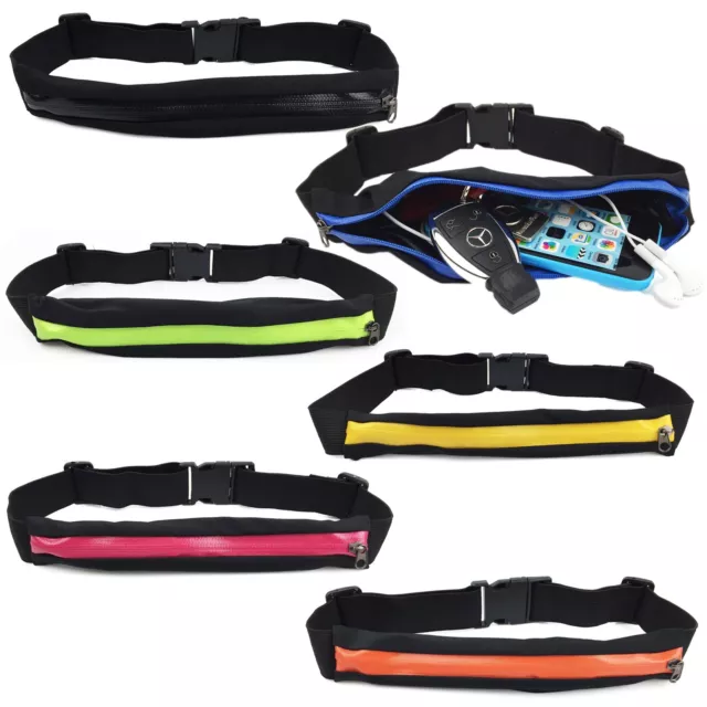 Waist Running Zip Belt Lycra Bum Bag Pocket Hiking Cycling Jogging Cycling Pouch