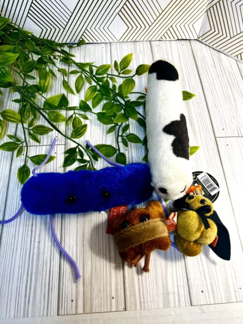 GIANT MICROBES Lot of 5 LISTERIA Stuffed Plush Food-borne Bacteria Pathogen