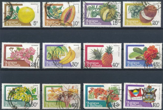 Fruits & Flowers: 12 Values - Antigua & Barbuda 1983 - F H