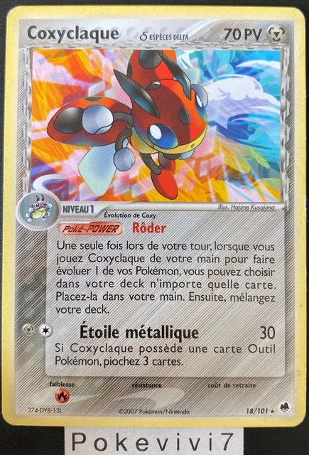 Carte Pokemon COXYCLAQUE 18/101 Rare Bloc EX Ile des Dragons FR OCCASION