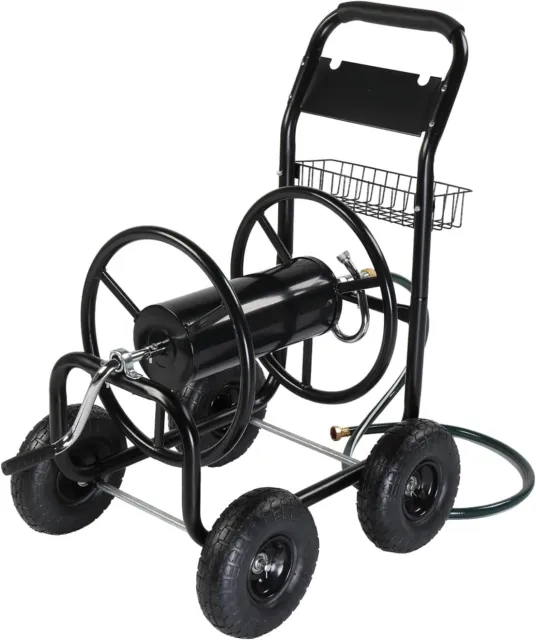 VEVOR Hose Reel Cart 175/200/250/300ft Heavy Duty 2/4 Wheels Garden Water  Yard