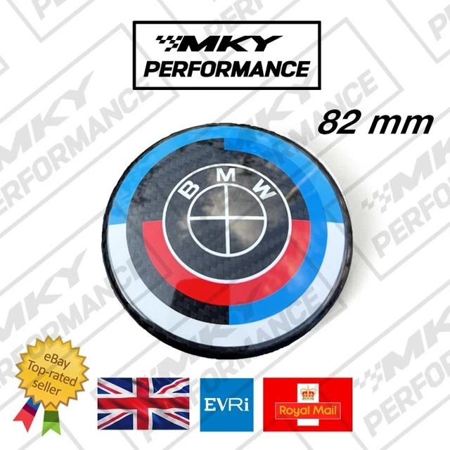 BMW GENUINE CARBON Fibre Performance Roundel 50TH Anniversary Bonnet ...