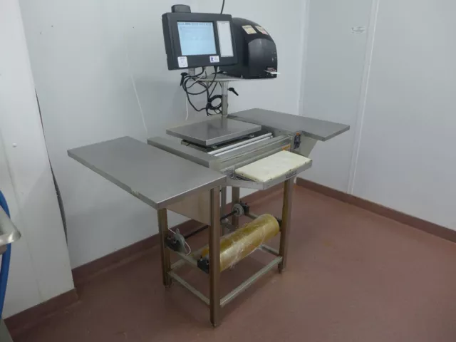 Hobart Access Meat Hand Wrap HWS-4 Station, EPCP-3 Console, EPP-3 Printer Scale