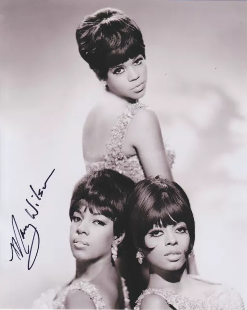 Mary Wilson HAND SIGNED 8x10 Photo Autograph The Supremes Diana Ross Baby Love B