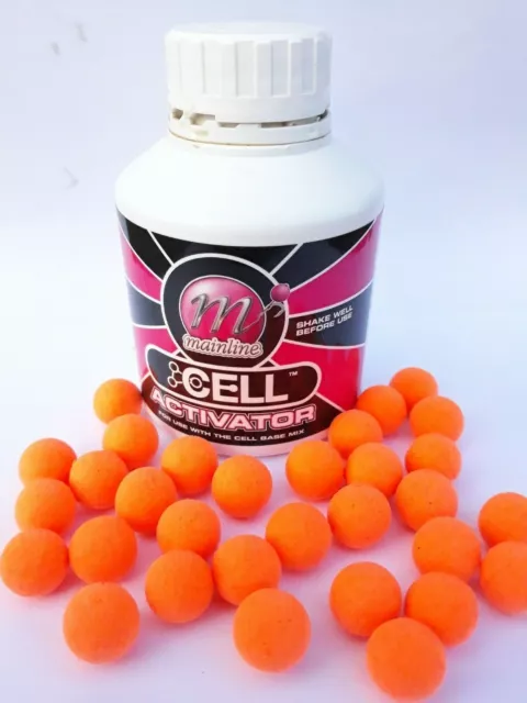 Mainline pop ups Cell 15mm Carp Fishing Bait Orange Mainline Cell Flavour pop up