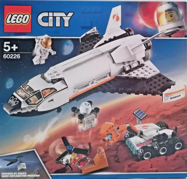 LEGO SET City 60226 Mars Forschungsshuttle Raumfahrt Geschenkidee NEU und OVP