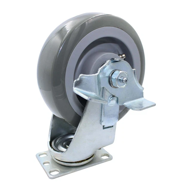 SNAP-LOC 300 lb 6 Inch Caster Wheel Air Pneumatic Rubber Swivel