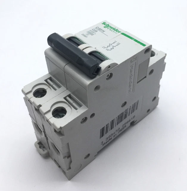 Schneider Electric 24985 MCB C60H C6 Circuit Breaker 2P 6A 400VAC