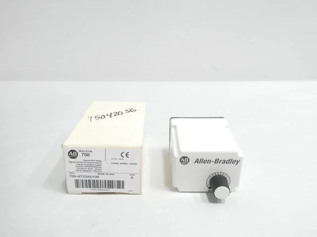 Allen Bradley 700-HT22AU120 Signal Off Delay Plug-in Relay 120/240v-ac 28v-dc