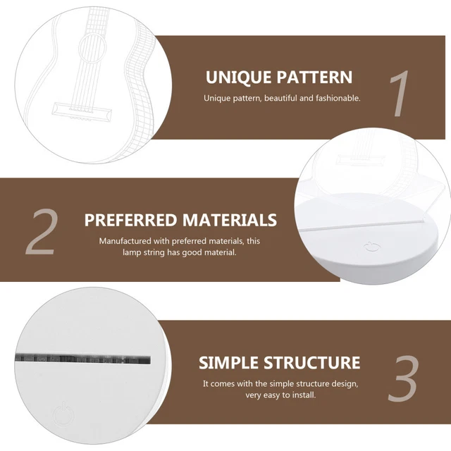 LED TOUCH SENSOR Lamp Stereo Night Light Bedroom Desk Decorative Baby £