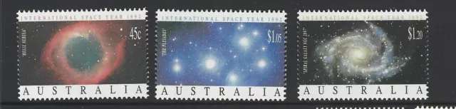 1992 Australian Decimal Stamps - International Space Year - MNH set of 3
