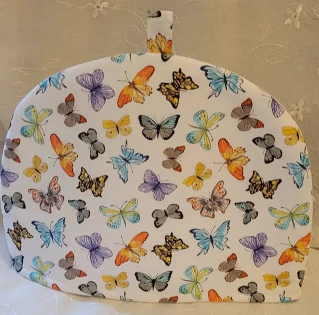 Handmade Cotton Tea Cosy /Cozy Butterfly Fabric