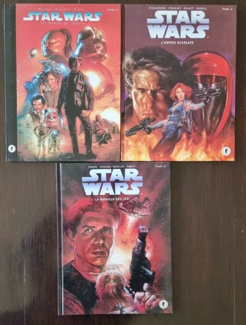 Star Wars Lot 3 Bd: L'empire Écarlate, Ombres Empire, Bataille jedi (Dark Horse)