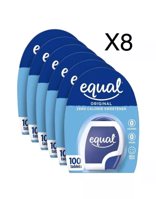 X8 - Equal 0 Calorie Sweetener Tablets Sugar Substitute Zero Cal Sugar Free 3/26