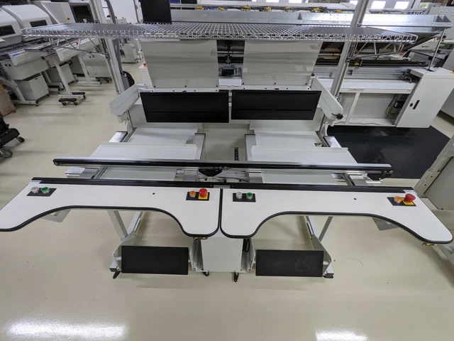 UIC Universal Instruments PCB Dual Sided Inline Workstation Conveyor 80 inch
