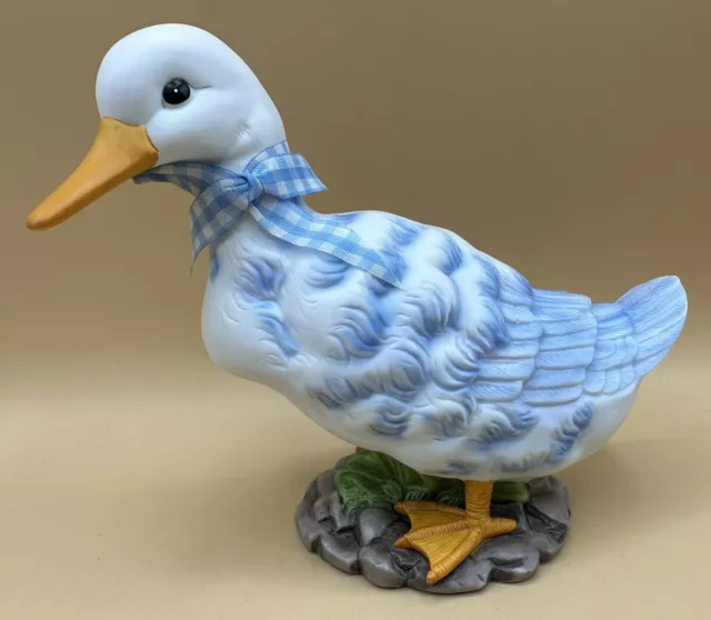 Vintage Ceramic Mother Goose White Duck Figurine Statue Home Decor