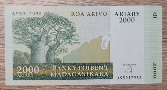 Madagaskar-Banknote 2000 Ariary UNC