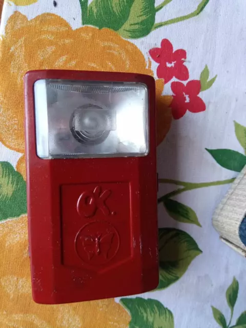 torcia vintage anni 50 OK rossa