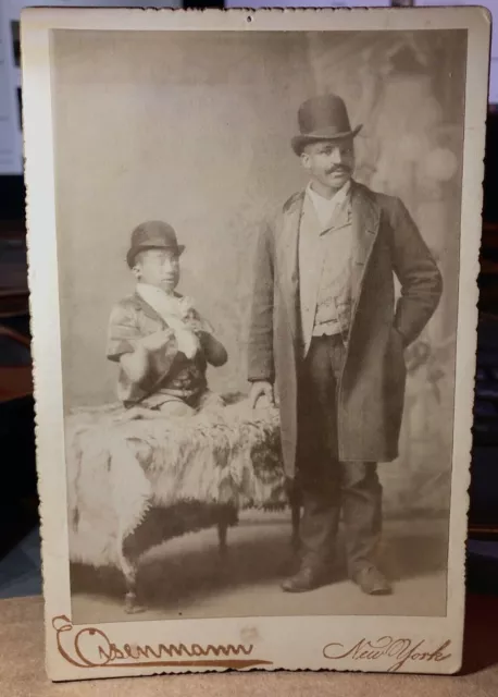 Sideshow / Circus Freak Cabinet Card "Turtle Boy" Rare Pose - Eisenmann Oddities