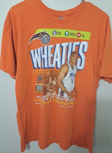 Dwight Howard Wheaties Player Of The Year Short Sleeve T Shirt Sz XL
