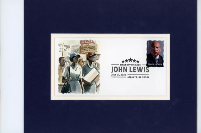 Famed Civil Rights Leader & Congressman John Lewis & First Day Cover of stamp