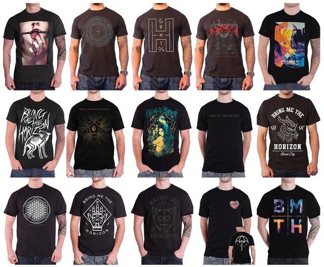 Official Bring me the Horizon T Shirt Amo Sempiternal Band Logo Mantra mens new