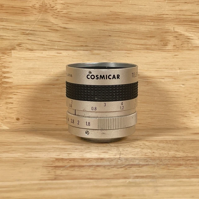 Objectif Cosmicar 25mm F/1.9 C-Mount – Grand Angle Pour Caméra SLR