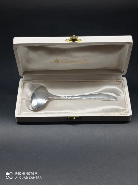 Cuillère à Sauce Ancienne En Métal Argenté VL Voglux Lames - Fabrication Française