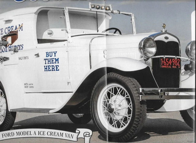 1931 FORD MODEL A GOOD HUMOR TRUCK 9 pg Color Article