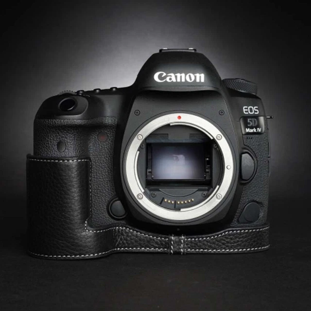 Handmade Genuine Leather Camera Cover Half Case Bag For Canon EOS 5D MARK IV
