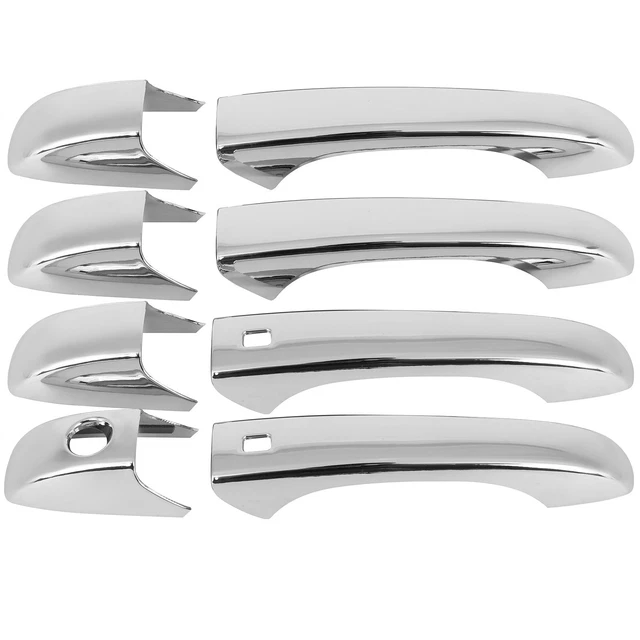 CHROME Silver DOOR HANDLE COVER Fits Dodge Caravan 2008-2019 Chrysler 200