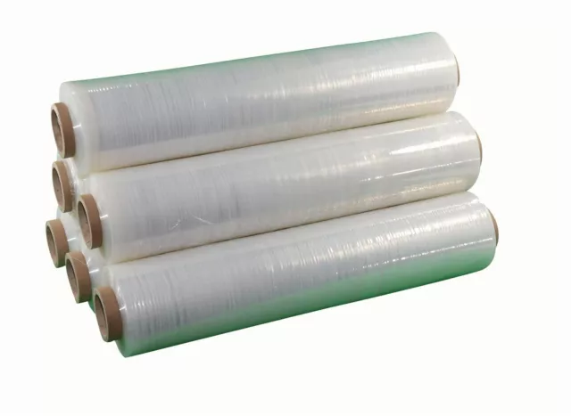 6 Rollen Transparent 1,5Kg Stretchfolie Packfolie Verpackungsfolie Folie 23my X