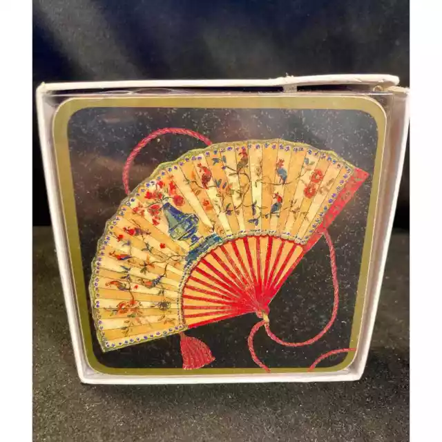 Ideal Home Range Open Asian Fan Motif 4 Coasters Germany