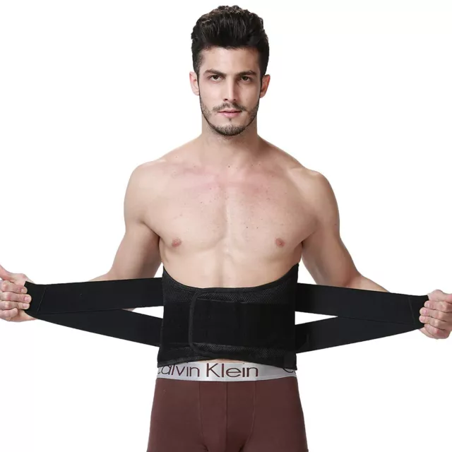 Double Pull Adjustable Strap Lumbar Support Lower Back Belt Brace - Pain Relief