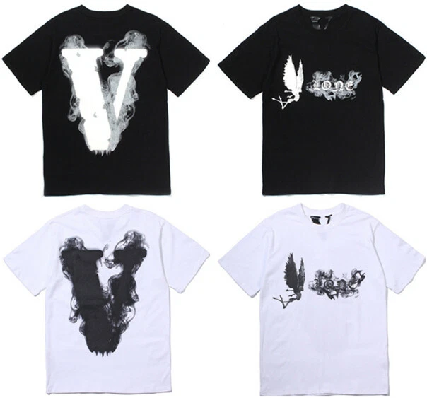T-shirt unisex vlone no fumo uomo hip hop top maniche corte t-shirt