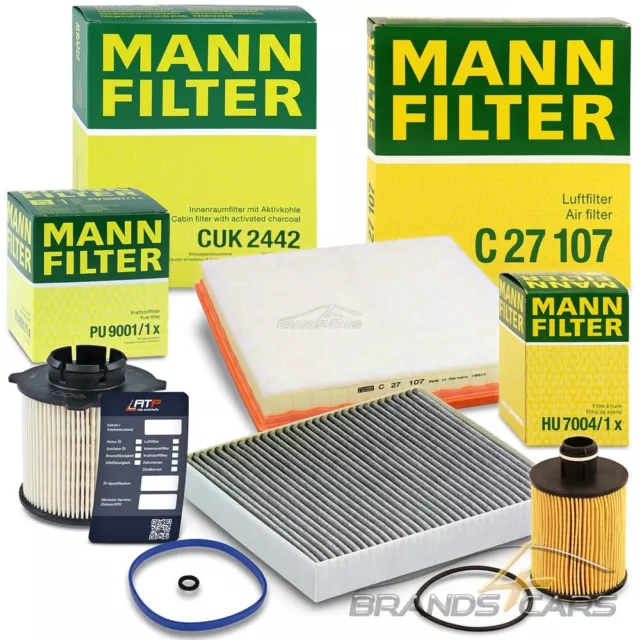 Mann-Filter Inspektionspaket Filtersatz Set B Für Opel Astra J 1.3 1.0 Cdti