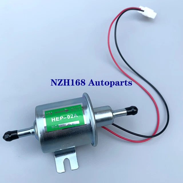 Fuel Pump Inline Diesel Petrol Low Pressure HEP 02A For Carburetor Motorcycle
