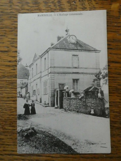 25 Cpa Mamirolle L'horloge Communale