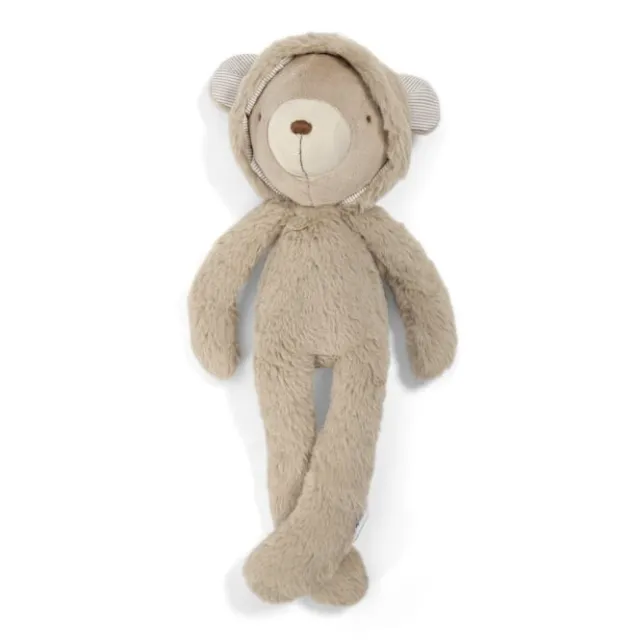 Mamas & Papas ~ My First Bear - 38cm Brown Hooded Teddy Soft Baby Hug Toy ~ BNWT