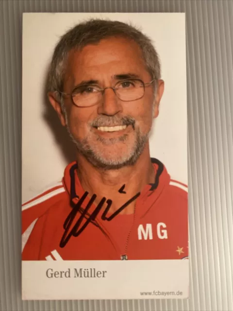 Gerd Muller SIGNED Official Photo Autograph GERMANY Bayern Munich Legend