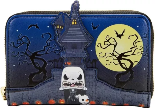 Loungefly Jack Skellington & Zero pop wallet purse Nightmare before Christmas